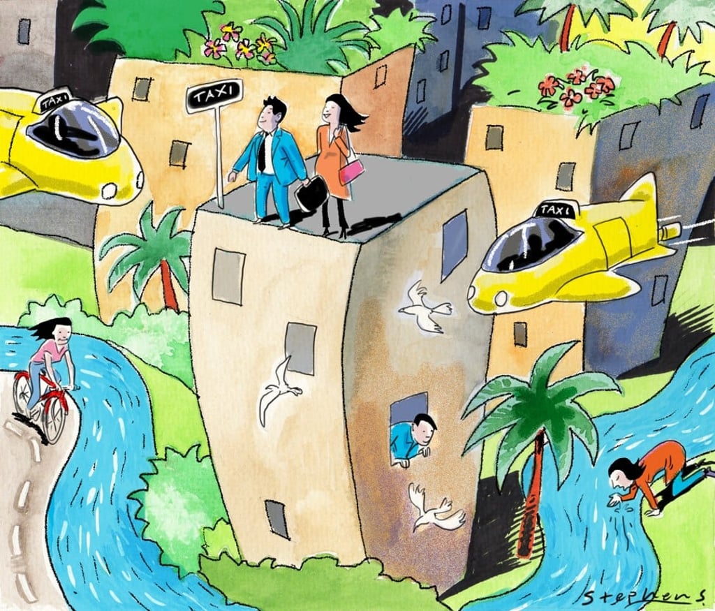 It’s time cities throw out the business-as-usual planning approaches that have brought us to this rather desperate point. We must be bold, visionary and create new urban ­solutions. Illustration: Craig Stephens