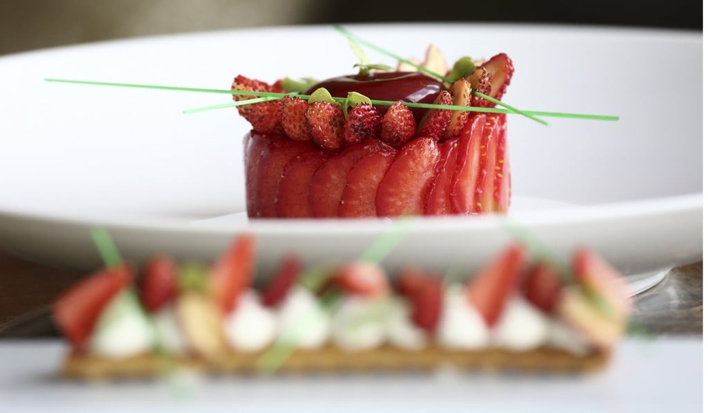 The photogenic Frasier Gariguette from Caprice at Four Seasons Hong Kong in Central. Photo: Jonathan Wong