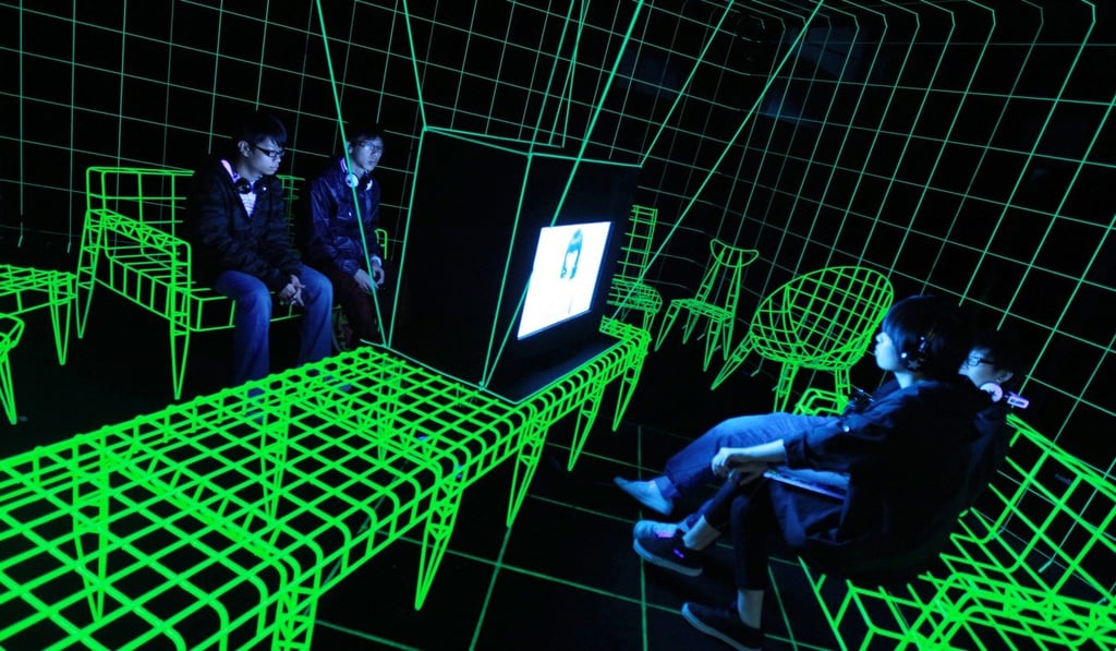 A Birch multimedia work on show in Quarry Bay in 2010. The artist said three years ago he had decided to quit Hong Kong because he had trouble finding space for exhibitions. Photo: K. Y. Cheng