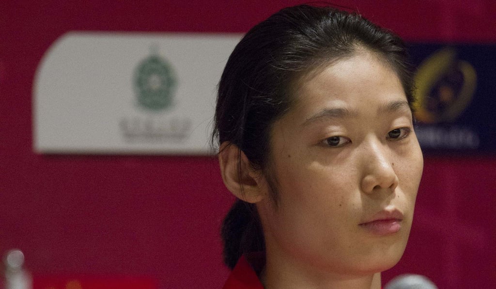 Chinese volleyball player Zhu Ting in Macau for the FIVB World Grand Prix. Photo: Chan Kin-wa