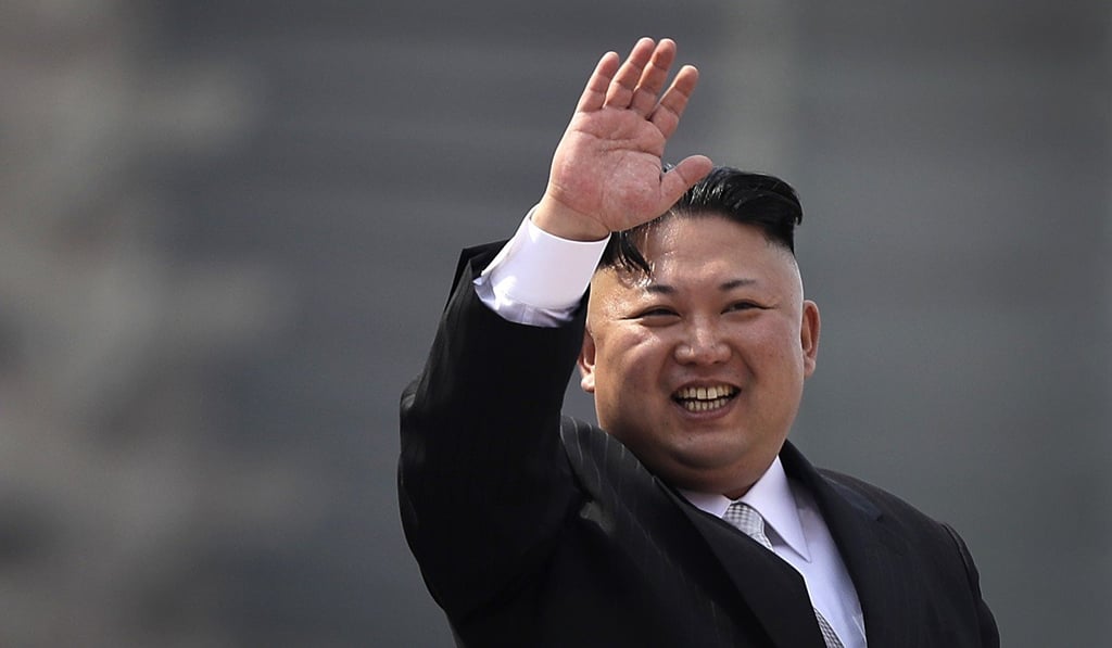 North Korean leader Kim Jong-un waves during a military parade in Pyongyang in April. Photo: AP