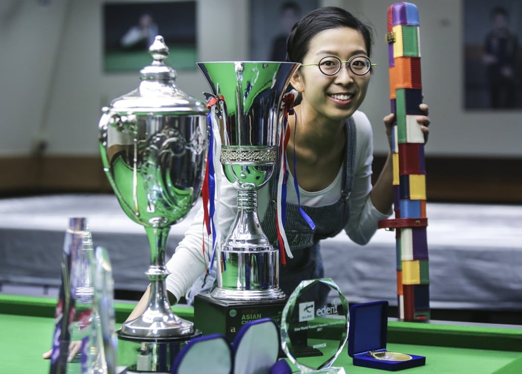 Ng On-yee poses with her trophies. Photo: Chen Xiaomei