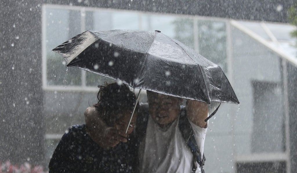 Heavy rain hit Hong Kong on Monday. Photo: Sam Tsang