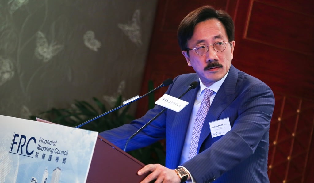 John Poon, chairman of Financial Reporting Council. Photo: Jonathan Wong