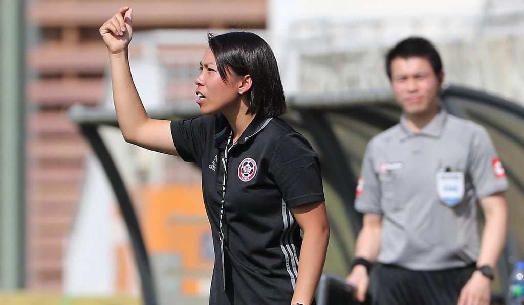 Former Eastern coach, Chan Yuen-ting, made history last year by becoming the first woman coach of a Hong Kong Premier League club. Photo: Edward Wong