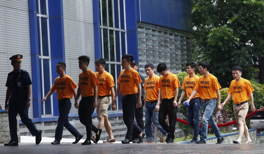 More of the suspects arrested by the police. Photo: EPA