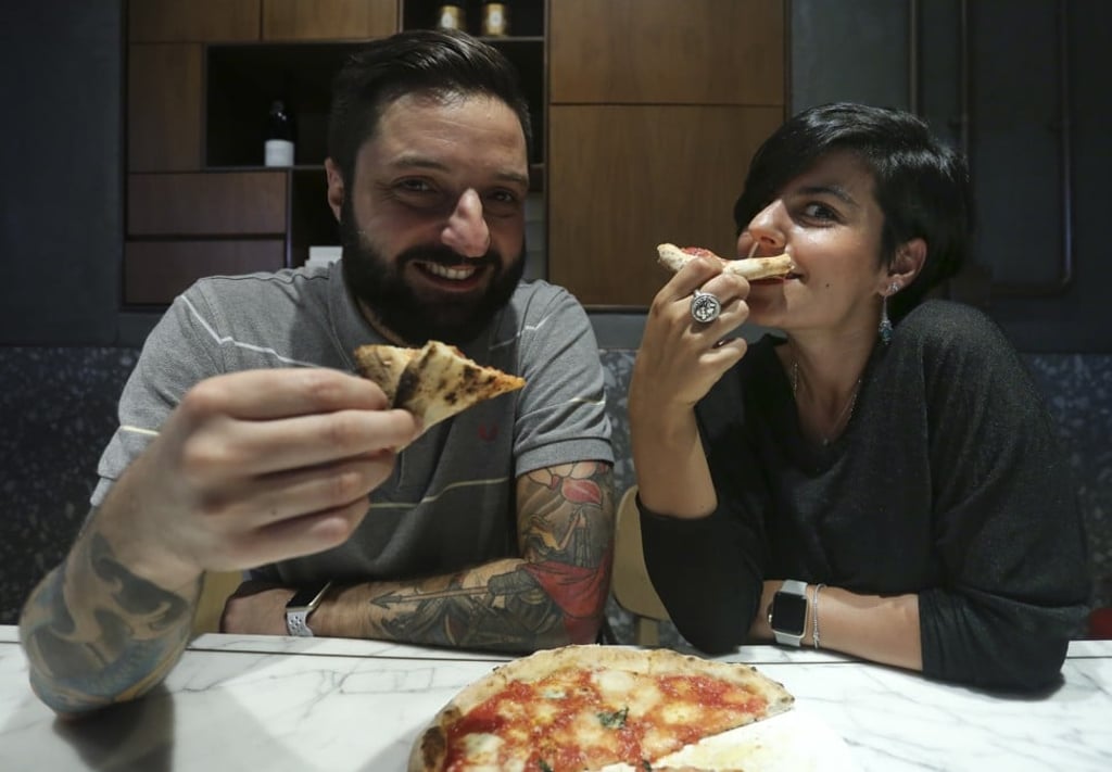Italian expatriates Francesco Del Gaudio (left) and Maria Teresa Brusco. Photo: Jonathan Wong