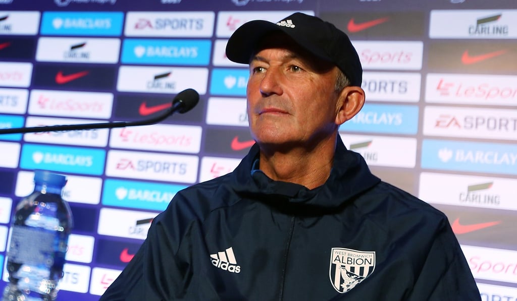 West Brom manager Tony Pulis in Hong Kong for the Premier League Asia Trophy. Photo: Chen Xiaomei