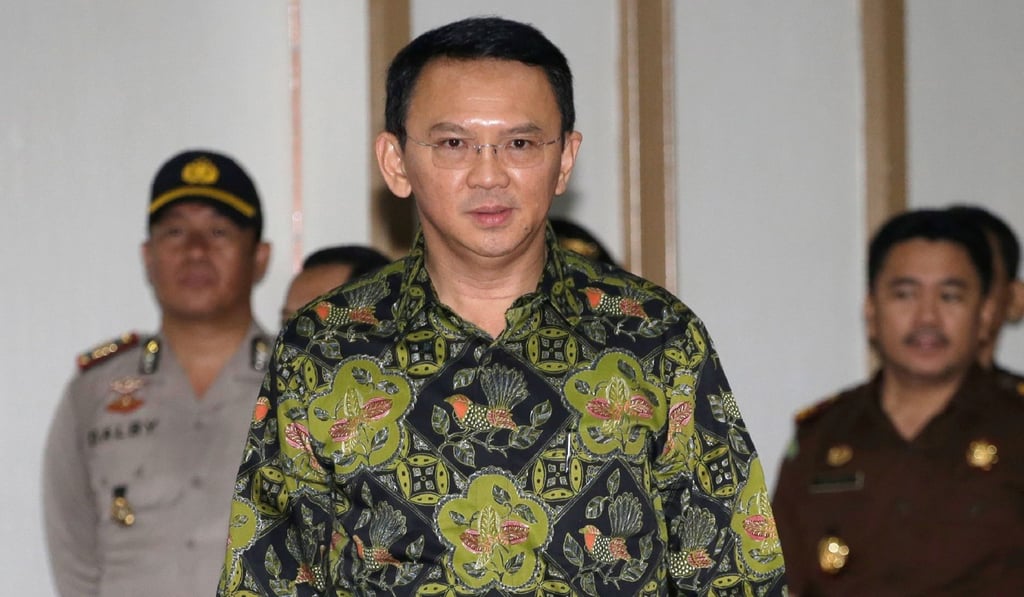 Jakarta's Governor Basuki Tjahaja Purnama, also known as Ahok, was convicted of blasphemy for comments he made about the Koran. Photo: AFP