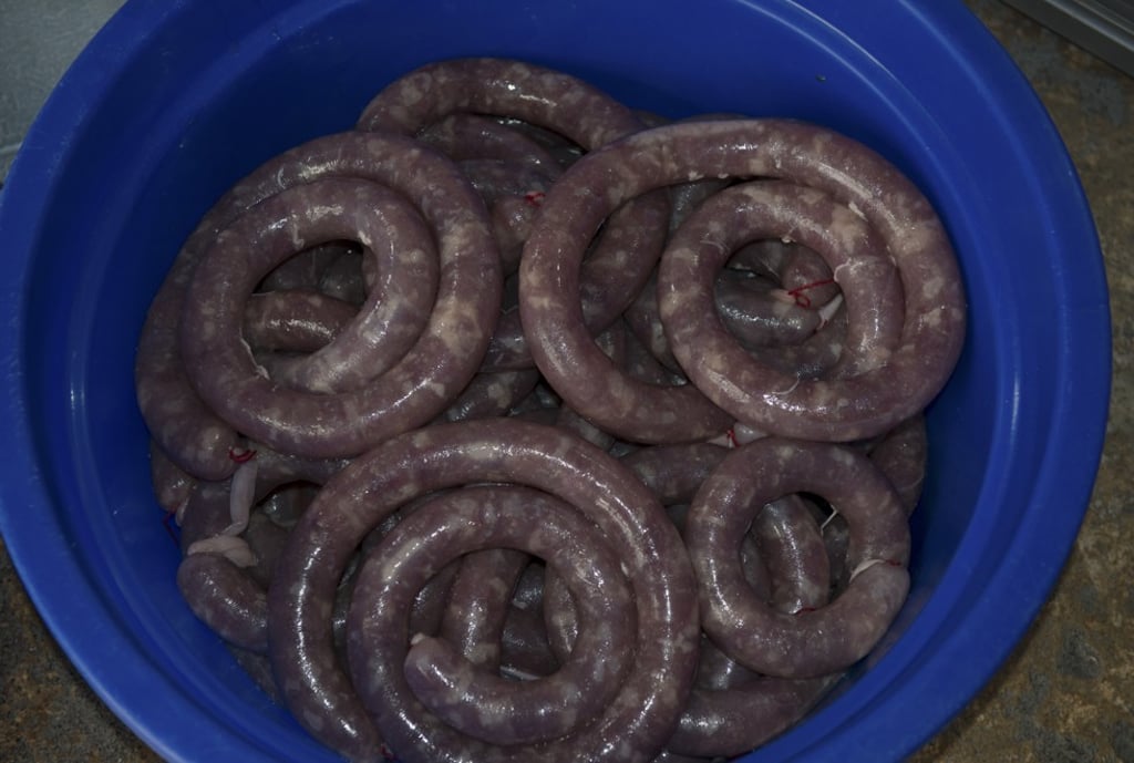 Lapciong sausages.