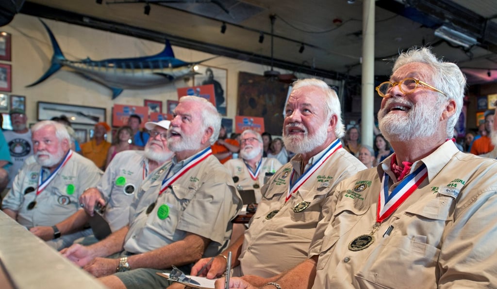 Past winners of the Hemingway Lookalike Contest. Photo: Reuters