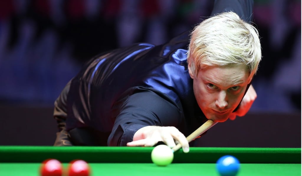 Neil Robertson is all concentration during his Hong Kong Masters win over Ronnie O’Sullivan. Photo: David Wong