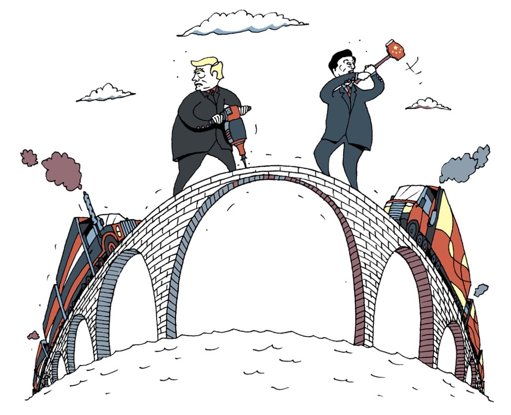 There is little doubt that closer China-US economic cooperation is a positive-sum game – both countries can win. Any all-out trade war will be damaging for both. Illustration: Ingo Fast