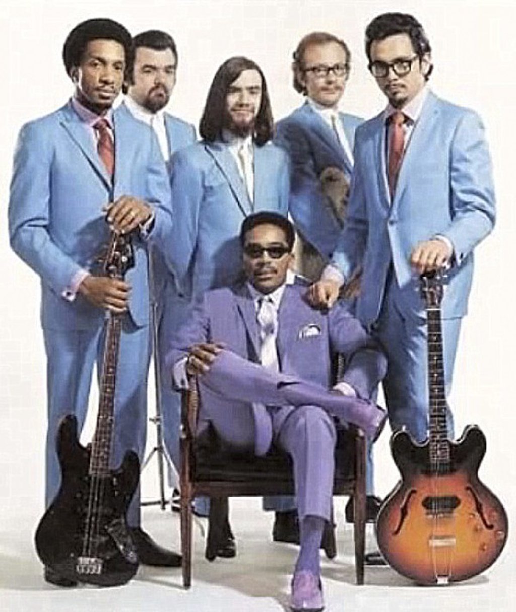 Bobby Taylor, seated, and the Vancouvers.