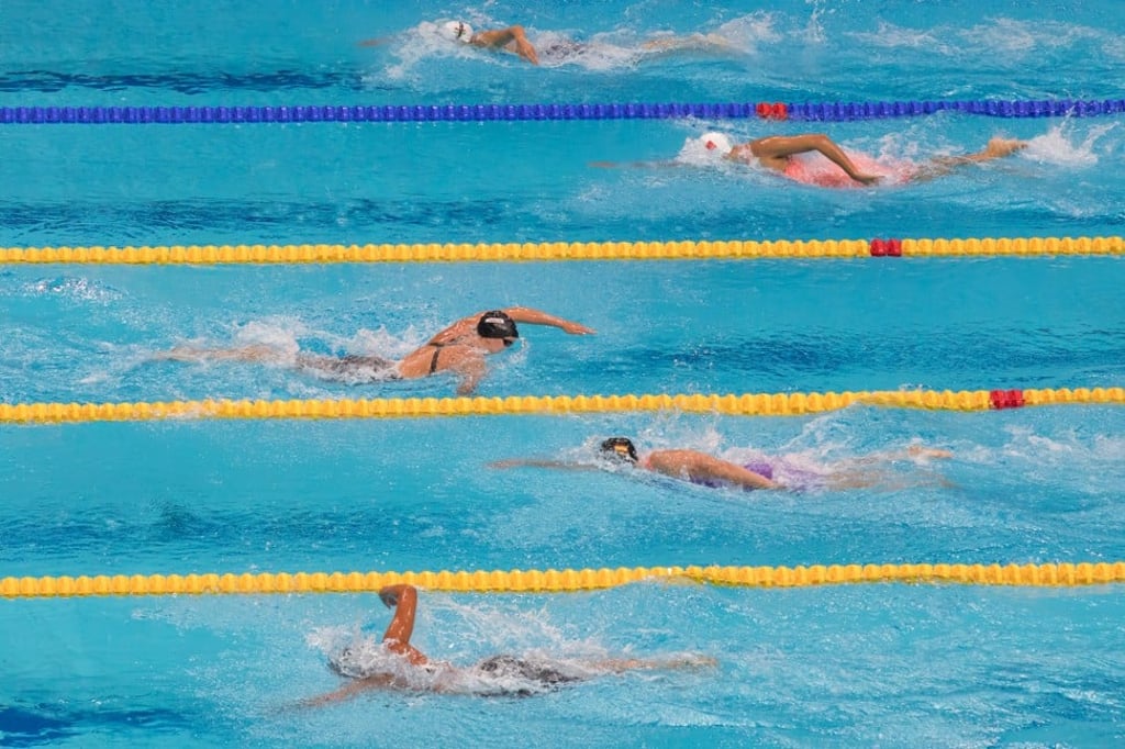 Dominant Ledecky won by half a length. Photo: Xinhua