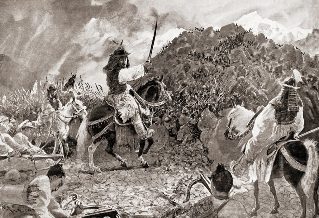 A Han dynasty general and his army attack the Huns in 99BC. Picture: Alamy A Han dynasty general and his army attack the Huns in 99BC. Picture: Alamy