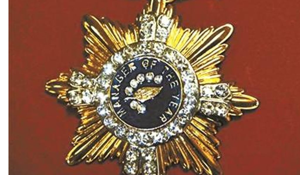 The EBA’s “Manager of the Year” award. Photo: Handout