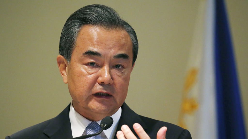 Chinese Foreign Minister Wang Yi said he supported the idea of joint energy ventures with the Philippines in the disputed South China Sea during a two-day visit to Manila. Photo: Associated Press Chinese Foreign Minister Wang Yi said he supported the idea of joint energy ventures with the Philippines in the disputed South China Sea during a two-day visit to Manila. Photo: Associated Press