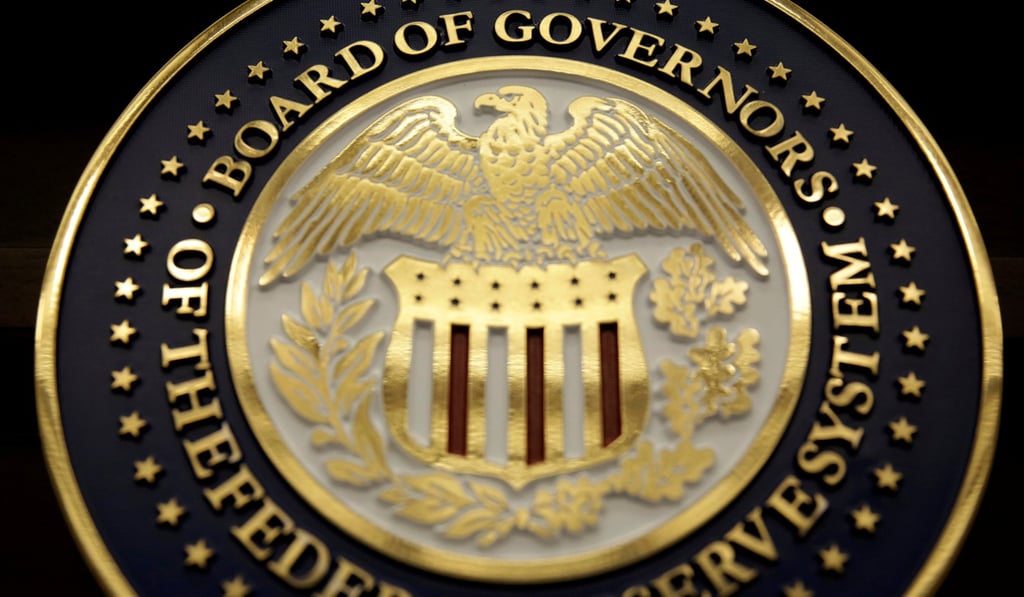 The seal for the Board of Governors of the Federal Reserve System is on display in Washington, DC. Photo: Reuters