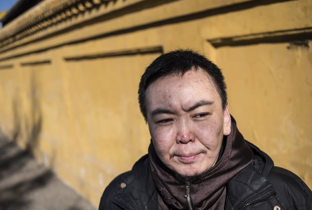 Anaraa, in the neighbourhood he used to play when he was a child, in Ulan Bator. Picture: Miguel Candela