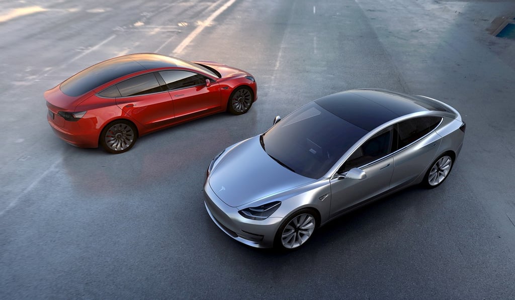 Tesla Motors' Model 3 electric cars. Photo: REUTERS