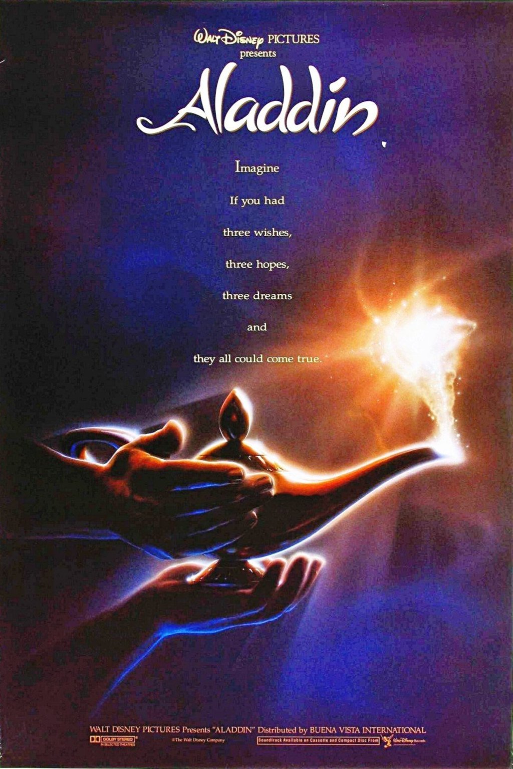 The slogan on the poster of the animated version of Aladdin in 1992.