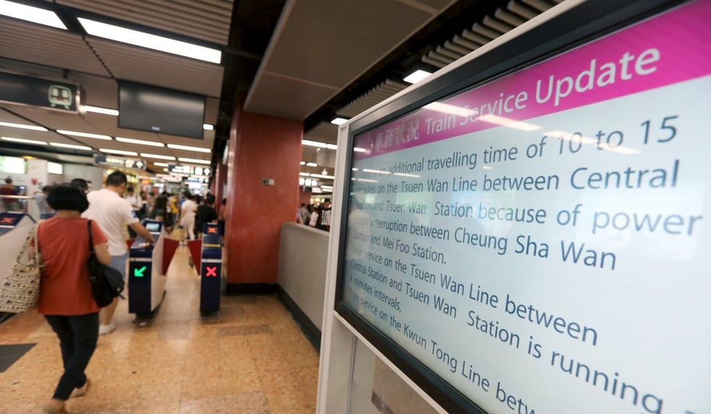 The delays affected three lines for about one hour on Friday afternoon. Photo: Felix Wong