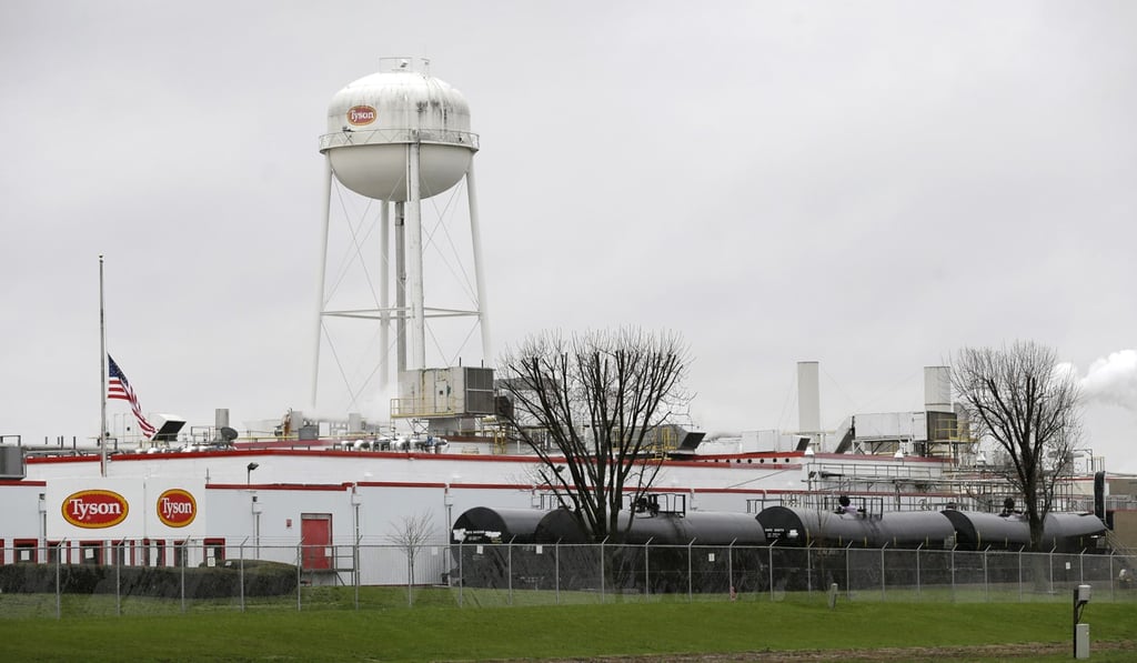 The Tyson Foods pork processing plant in Columbus Junction, Iowa. Photo: AP