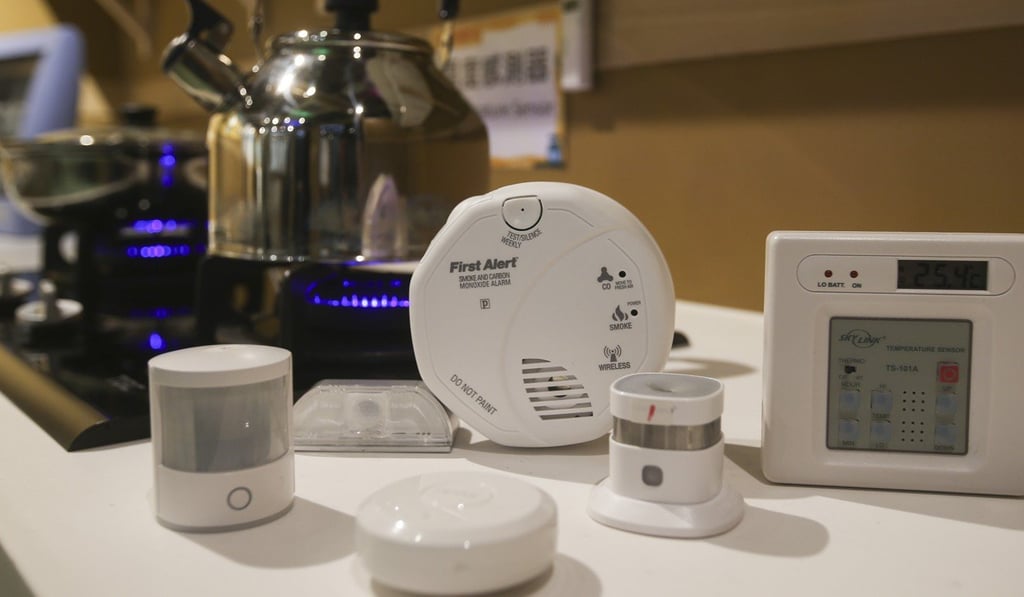 Devices activated by sensors for elderly care at home. Photo: K. Y. Cheng