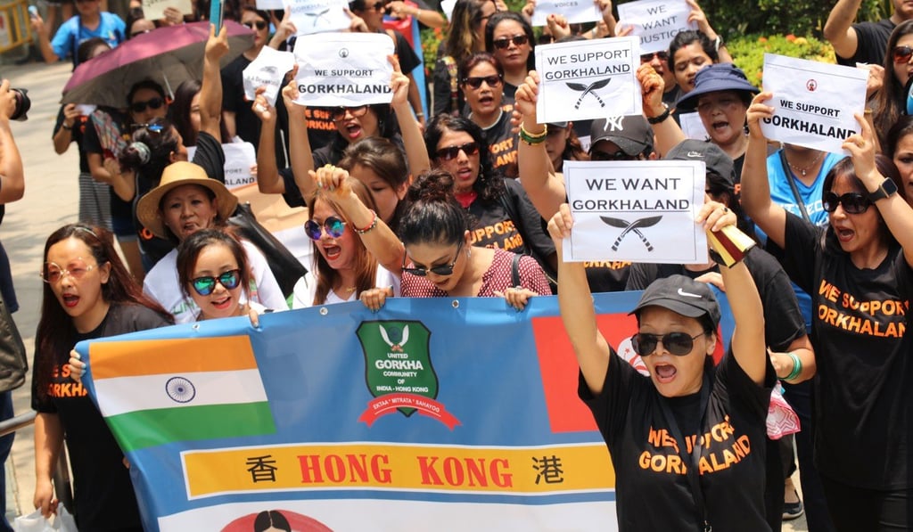 Those joining the march said it was their duty to support compatriots fighting back home in India. Photo: Felix Wong
