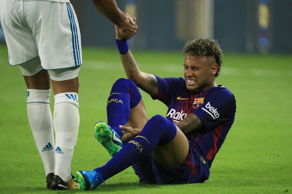 Neymar played for Barcelona on Saturday against Real Madrid in a pre-season friendly. Photo: AFP
