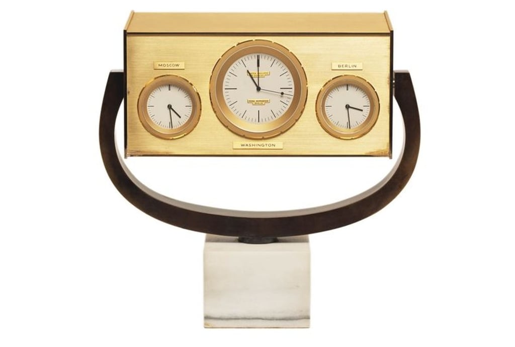 The Kennedy Clock. is on display at a new exhibition by Patek Philippe. Photo: Patek Philippe