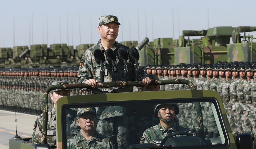 On Sunday, China’s President Xi Jinping declared the military has the ‘confidence and capability’ to ensure China’s sovereignty, security and national interests. Photo: AP