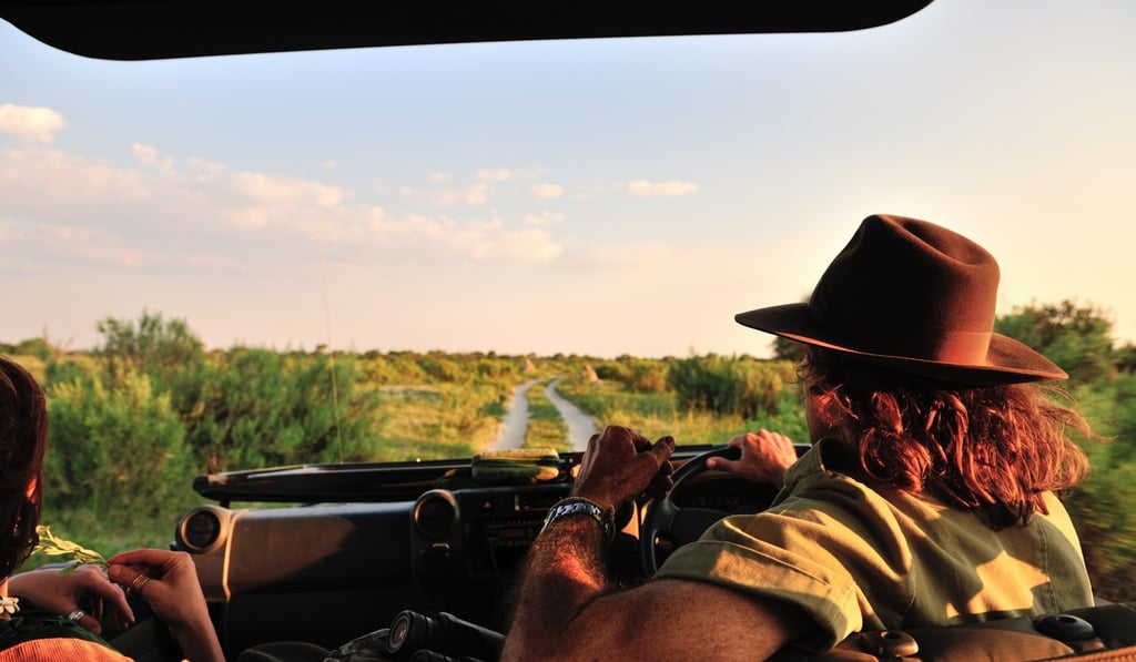 Guests are taken on a tour riding in Uncharted Africa’s safari vehicles. Guests are taken on a tour riding in Uncharted Africa’s safari vehicles.