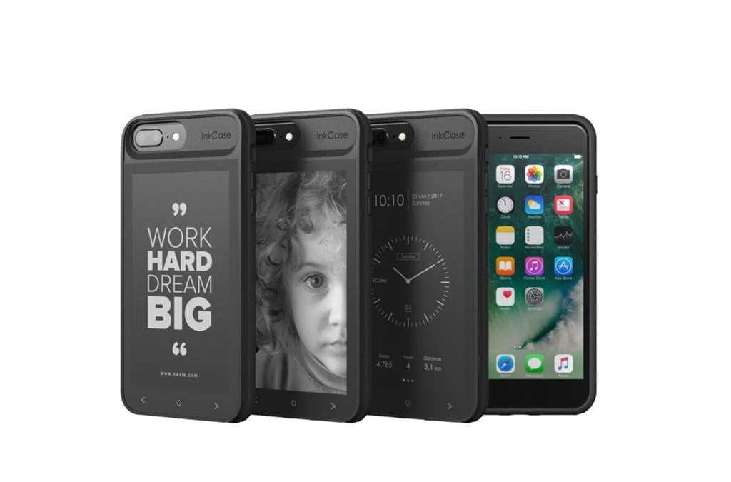 InkCase i7 Plus has an inbuilt e-ink screen on the back. InkCase i7 Plus has an inbuilt e-ink screen on the back.