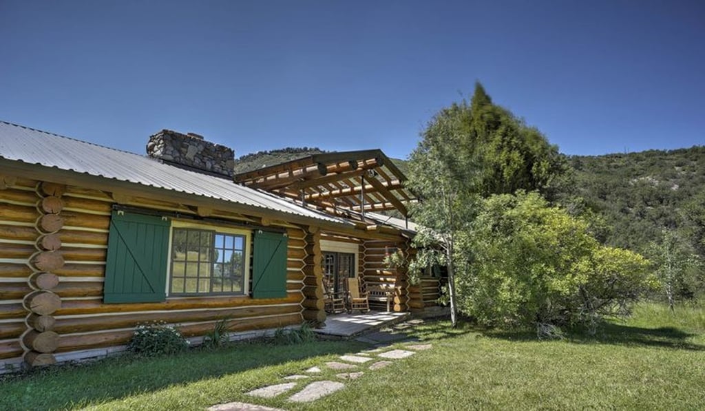 The houses were built to fit in with, rather than dominate, the landscape. The houses were built to fit in with, rather than dominate, the landscape.