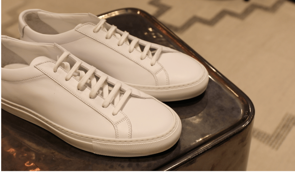 White sneakers from Common Project. Photos: SCMP/Denise Ng White sneakers from Common Project. Photos: SCMP/Denise Ng