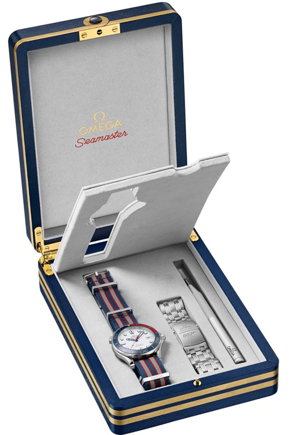 The Omega Seamaster 300m “Commander's Watch” box.