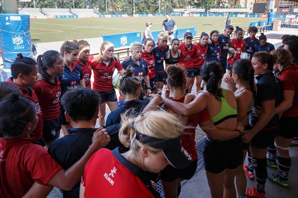 Hong Kong coach Jo Hull addresses her tight-knit squad in the build-up to the Women’s Rugby World Cup. Hong Kong coach Jo Hull addresses her tight-knit squad in the build-up to the Women’s Rugby World Cup.