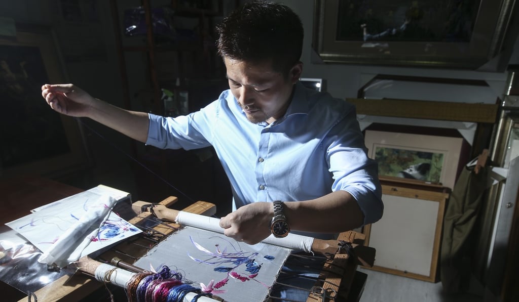 Gu claims the longest amount of time he spent on a work of embroidery was two years. Photo: K. Y. Cheng