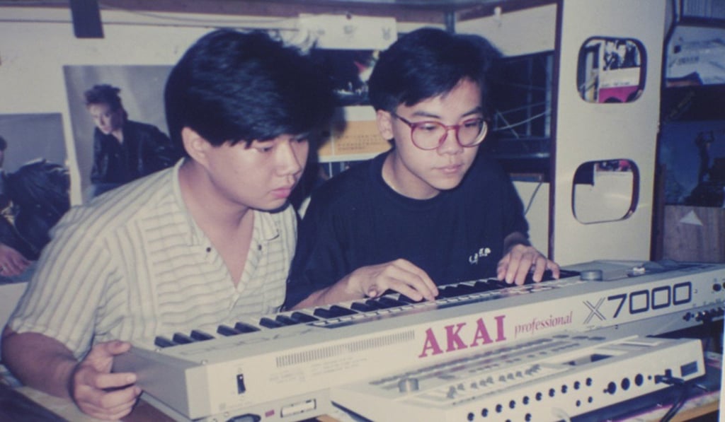 Arion Au Yeung (left) and Alan Yip (right) at work in 1986. Photo: courtesy of Arion Au Yeung