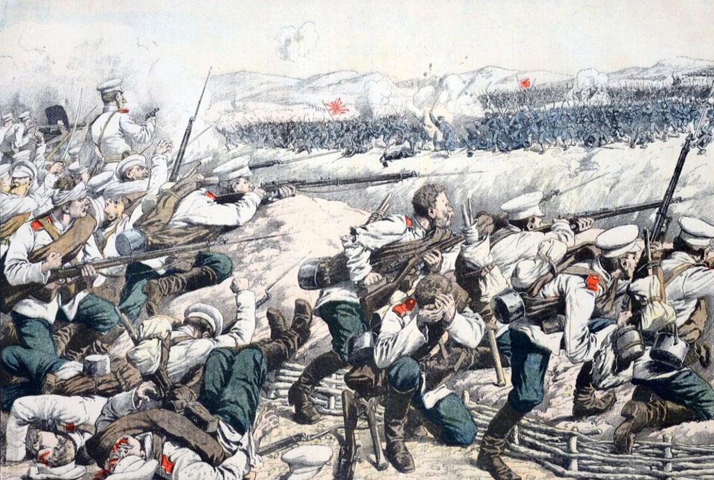 The battle of Mukden (1905) during the Russo-Japanese war. Picture: Alamy