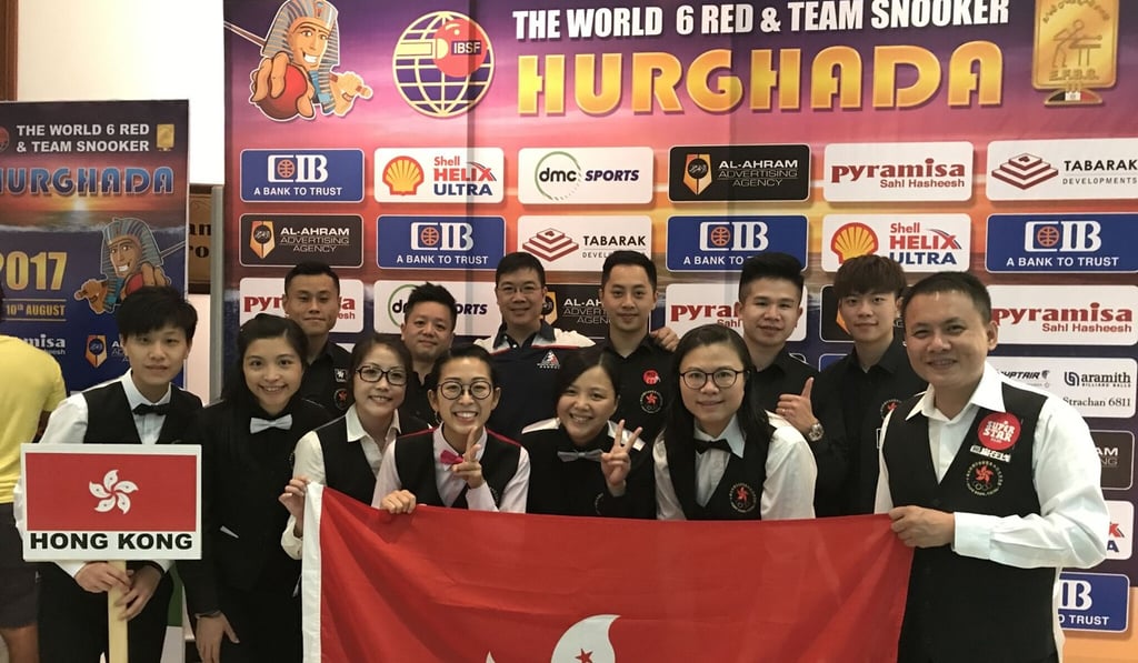 Ng On-yee and Hong Kong snooker team celebrate in Egypt. Photo: Handout