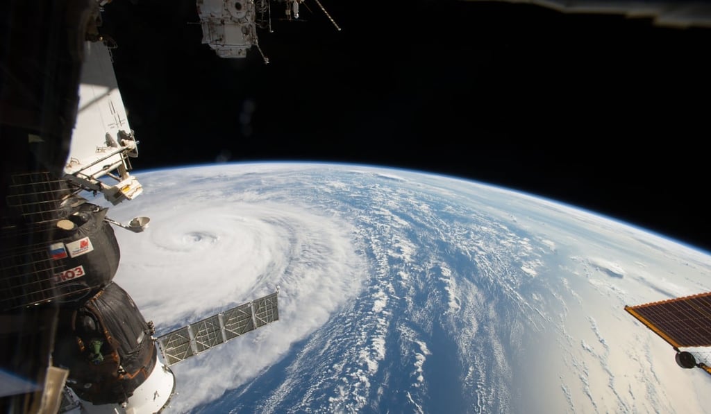 Super Typhoon Noru photographed by Nasa astronaut Randy Bresnik as the International Space Station passed overhead. Photo: AFP