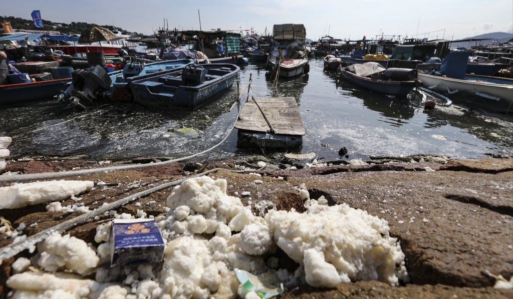 Cheung Chau was one of the areas affected by the white substance. Photo: Felix Wong