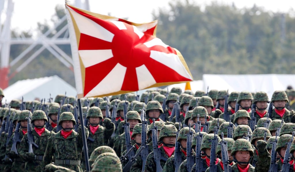 Members of Japan's Self-Defence Forces' infantry unit march at Asaka Base, Japan. File photo: Reuters