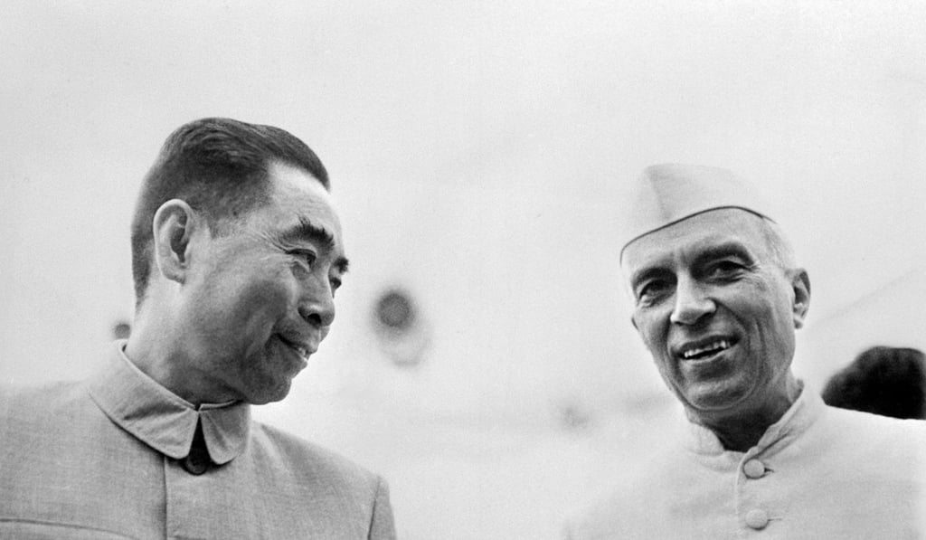 Zhou Enlai and Jawaharlal Nehru in the 1950s. Photo: AFP