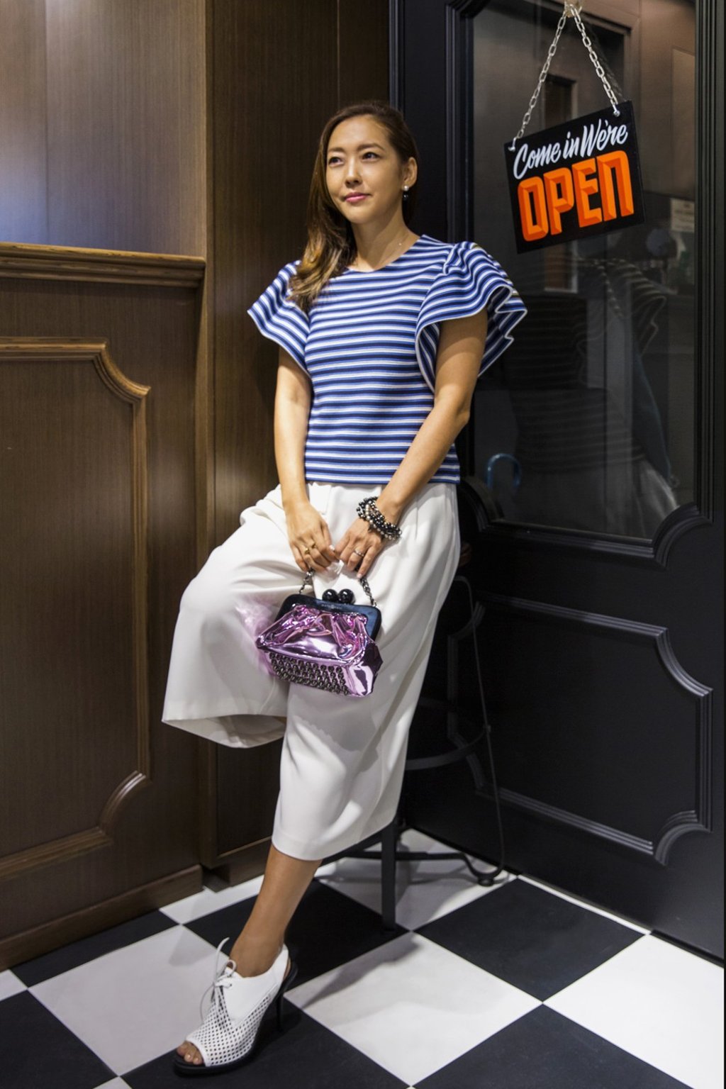 Siswojo says her culottes are perfect for summer. Photo: Michelle Wong