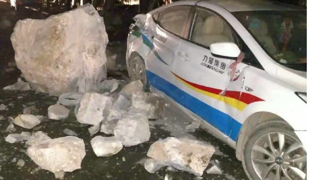 An earthquake struck Jiuzhaigou county in Sichuan at about 9.19pm on Tuesday. Photo: Handout