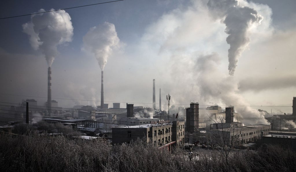 Water vapour and smoke rise from a Tonghua Iron & Steel Group plant in the Erdaojiang district in Tonghua, Jilin province. Just 2 per cent of state sector bankruptcies last year were in the steel sector, which is plagued by overcapacity and where more than half of companies are given zombie status. Photo: Bloomberg